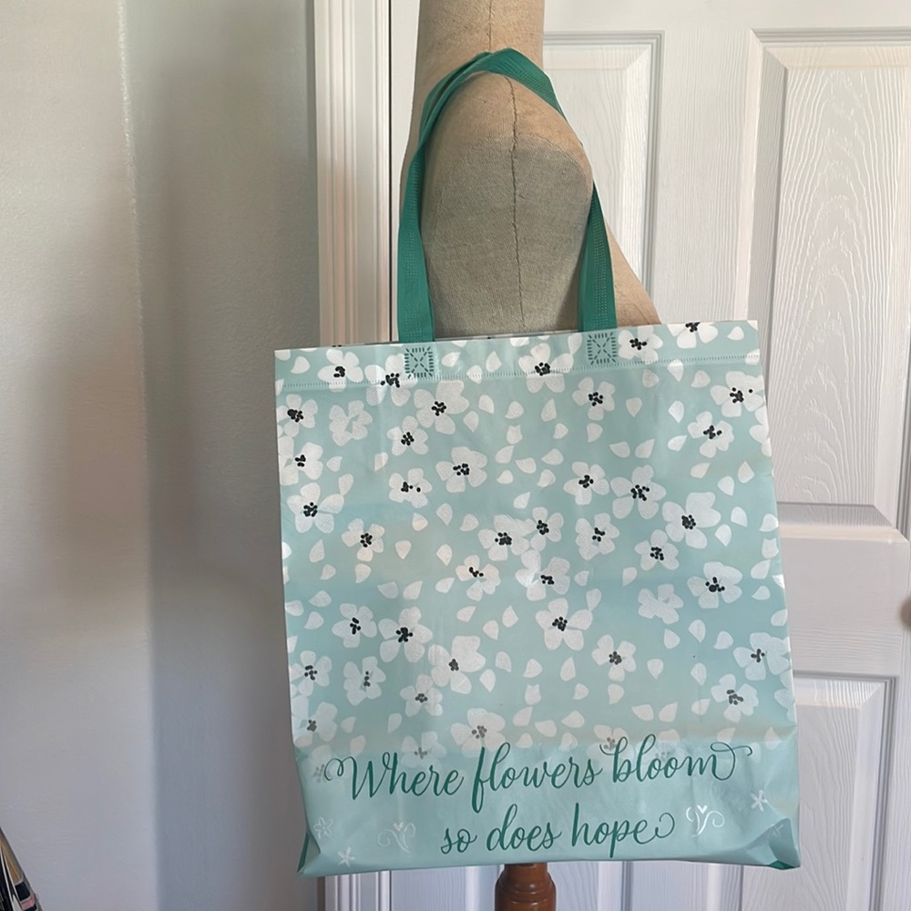 Floral Tote where flowers bloom so does hope